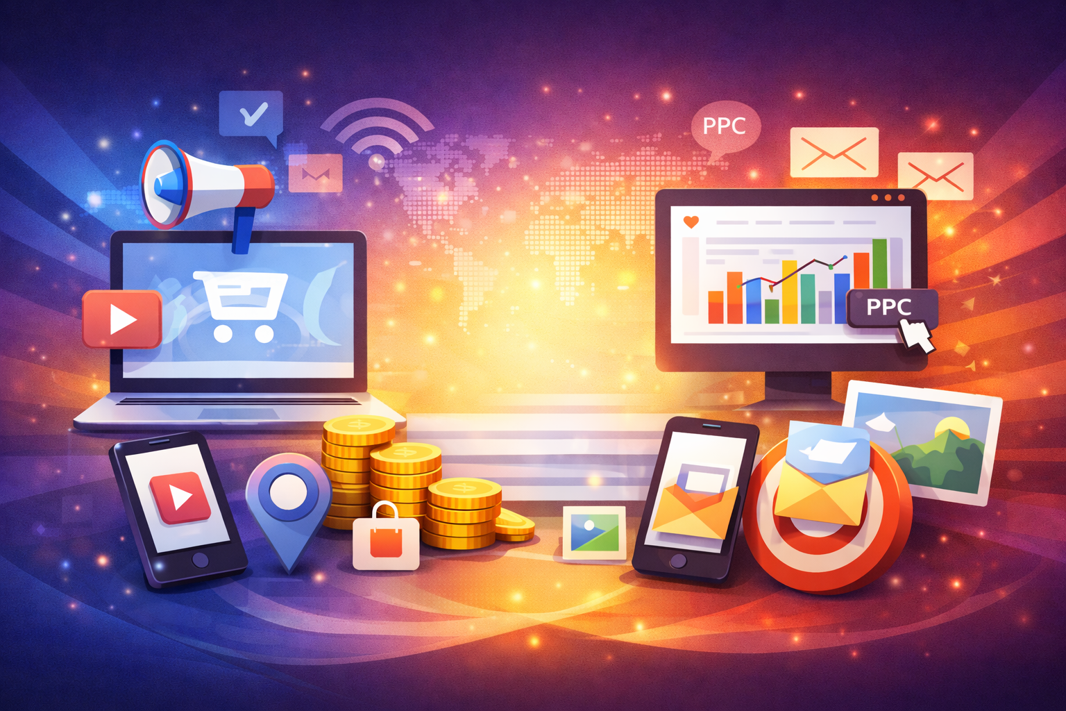 Types of advertising campaigns in Google Ads